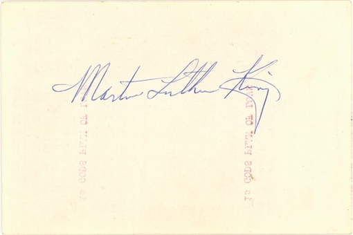 Martin Luther King Jr Signed Cut (Beckett) 